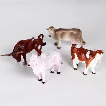 Oenux Gyvulių Pieno Karvė Modeliavimas naminių Paukščių, Galvijų, Veršelių Jautis JAUTIS Veiksmų Skaičiai Pvc Puikus Modelis Miniatiūriniai Žaislas Vaikams Dovanų