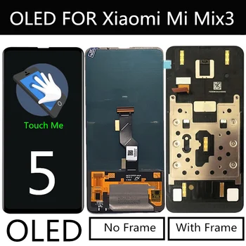 OLED LCD Xiaomi Mi SUMAIŠYKITE 3 MiMix 3 MI MIX3 LCD Ekranas+Touch Ekranas skaitmeninis keitiklis Pakeitimo Reikmenys telefono 6.39