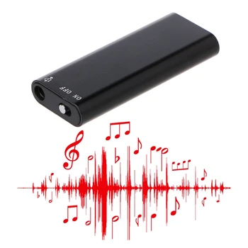 OOTDTY 3-In-1 8GB Mini Skaitmeninis Garso Diktofonas MP3 Muzikos Grotuvas USB 3,5 mm Stereo Flash Drive, MP3/WMA/WAV