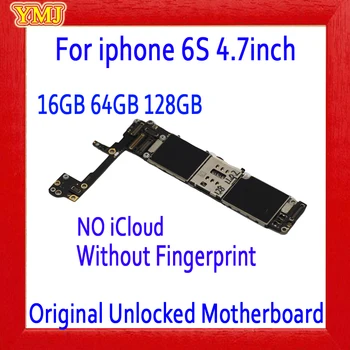 Originalus, atrakinta iphone 6s 4.7 colių Plokštė Su/Be Touch ID,su pilna žetonų iphone 6S Mainboard Nemokamai 