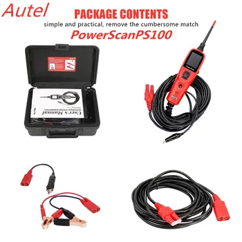 Originalus Autel PowerScan PS100 Elektros Sistemos Diagnostikos Įrankis, Autel PS100 Galia Nuskaitymo PS100 Automobilių Automatinis Grandinės Testeris
