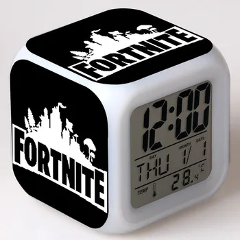 Originalus Fortnite LED Laikrodis-Žadintuvas Žaidimas Pav Modelis Modelio Šviesos Laikrodžiai Reikmenys, Žaislai, Vaikų Kalėdų Dovanos