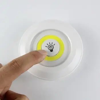 Palieskite Naktį, Šviesos, šviesos srautą galima reguliuoti Pagal Kabineto Šviesos Spinta, virtuvės Apšvietimo Lemputė Su Nuotolinio Valdymo 3pcs LED Lemputė Vaikų Kambarys