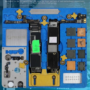 PCB Turėtojas Remonto Rungtynių iPhone XR/8P/8/7P/7/6SP/6S/6P/6/5S Plokštė A7 A8 A9 A10 A11 A12 pirštų Atspaudų Remonto Platforma