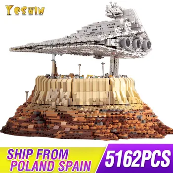 Pelėsių Karalius Kūrimo bloką SS Star žaislai planą Destroyer kruizinis laivas Imperija Per Jedha Miesto modelį, Plytos, Žaislai, Kalėdų dovana