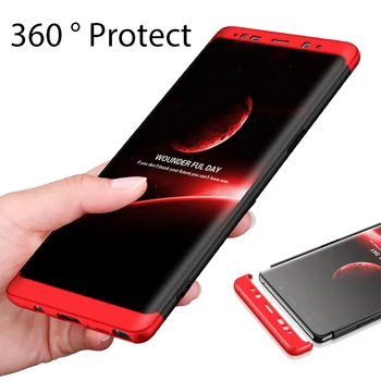 Pilnas Draudimas 360 Apsaugos Case For Samsung Galaxy S9 S8 S8+ S9+ / S8 Plus Pastaba 8 9 Pastaba Atgal Atsparus Smūgiams Atveju 