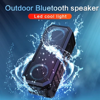 Portable Bluetooth Speaker Belaidžio Bosinė Kolonėlė Vandeniui Lauko USB Garsiakalbių Parama AUX TF žemų dažnių Garsiakalbis