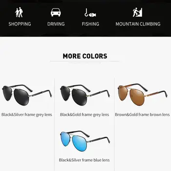 Prabanga Metalo Poliarizuoti Akiniai nuo saulės Vyrams, Moterims, Klasikinis Dizainas, Piloto Vyras Saulės Akiniai Veidrodis Vairavimo Eyeware UV400 oculos masculino