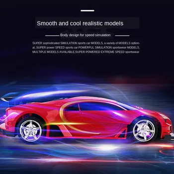 Pristatymas Rc Keturių krypčių Nuotolinio Valdymo Automobilių Sporto Drift Car Bugatti Nuotolinio Valdymo Automobilio Modelis Žaislas Vaikų Modeliavimas Lenktynėms