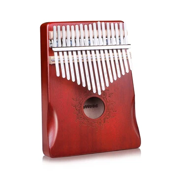 Protable17 Klavišus Kalimba Nykščio Fortepijonui Pateikė Vieną Valdybos Aukštos Kokybės Mediena, Raudonmedžio Kūno Muzikos Instrumentas