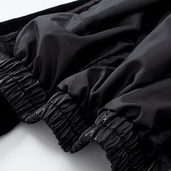 Rosetic Žiemos Dirbtiniais Kailiais Striukė Moterims Trumpas Kailis Šiluma Mados Gotikos Atsitiktinis Juodos Striukės Gobtuvu Outwear Negabaritinių Paltai