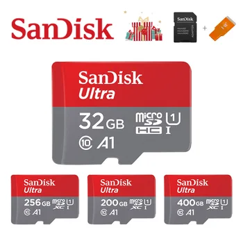SanDisk A1 Atminties Kortelė 256 GB 200GB 128GB 64GB 98MB/S 16GB 32GB Micro sd kortele Class10 UHS-1 