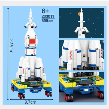 SEMBO Miesto įrangos pardavimas, biuro įrangos Kūrėjas Kosmoso Raketų Blokai Pradėti Raketų Kosmoso Modelį, Žaislai Astronautas Pav Plytų Vaikams Dovanos