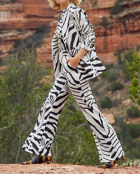 Senovinių moterų zebra modelio švarkas Kailis 2020 ponios elegantiškas švarkas tiktų atsitiktinis moterų prašmatnus sportinius feminino marynarka damska