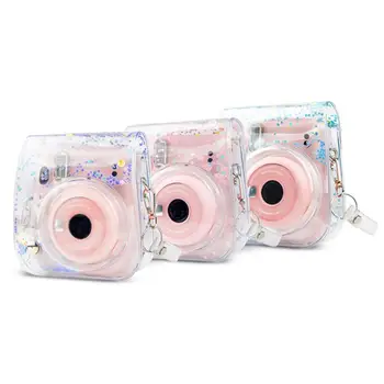 Skaidri PVC Dreni Krepšys, Apsaugos Mielas Fotoaparato krepšys Atveju PU Už Fuji Instax Mini 11 Atveju maišelis