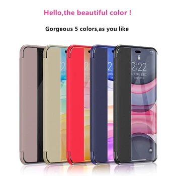 Smart View Flip Case For Iphone 12 11 Pro Max 2020 Naujas Odos Flip Case For Iphone 8 7 6s Plus X Xr Xs Max SE 2020 Flip case