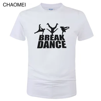 Streetwear Punk Harajuku Hip Hop, Break Dance marškinėliai Medvilnės Spausdinti Breakdance, T-marškinėliai, Unisex Mados Kietas Gatvės šokių Tees C16