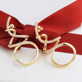 SUNSLL Naują atvykimo moterų aukso auskarai mados netaisyklingos geometrinės pakabukas auskarai mados šaliai, papuošalai unikalūs gimtadienio dovanos