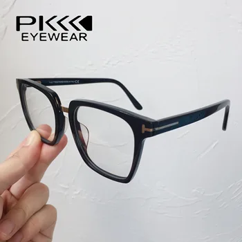 TF5523 TF akinius aikštėje didelis dydis akinius mėlyna šviesa akinių rėmeliai acetatas recepto trumparegystė akinių rėmeliai