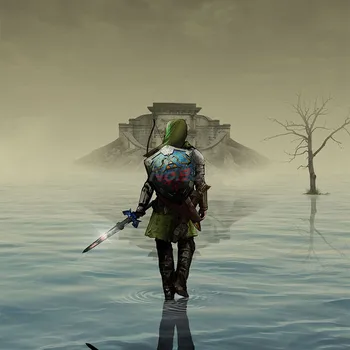 The Legend Of Zelda Nuorodą Kardas HD Sienos Menas Drobė Spausdinti Plakato Ir Drobė, Tapyba, Dekoratyvinės Nuotraukos Kambarį Namų Dekoro