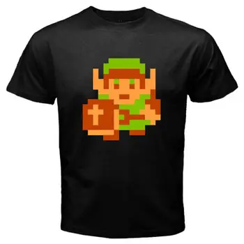 The Legend Of Zelda Retro Classic 8 Bitų Video Žaidimo Mens Black T-Shirt Dydis Animacinių Filmų Marškinėliai Vyrams Unisex Naujas Mados Marškinėlius