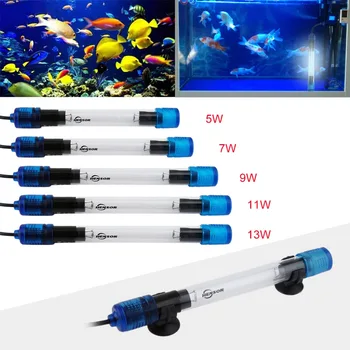 Ultravioletinių Sterilizer Akvariumo Žuvų Bakas Šviesos Lempos Dekoro UV Baktericidiniu Spinduliuotei atsparių Žuvų Rifas Apšvietimo ES Plug