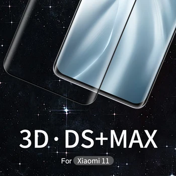Už Xiaomi Mi 11 Mi11 5G Grūdintas Stiklas Screen Protector Nillkin 3D DS+MAX Visišką Saugumą Apsauginis Stiklas Xiaomi Mi11