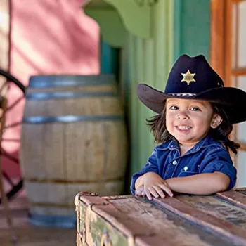 Vakarų Žaislas Šerifas Star Ženklelis Pin Sagės už Vakarų Kaubojus Mokyklos Vaikai Karnavalas Garbę Pavaduotojas Prizus Vaikų Šalis