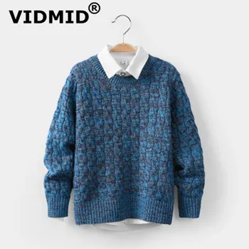 VIDMID nauja Rudens žiemos baby vaikų Berniukų Megztiniai medvilnės vaikų megzti drabužiai Vaikams, drabužiai kūdikiams, kūdikių berniukų megztiniai 7088
