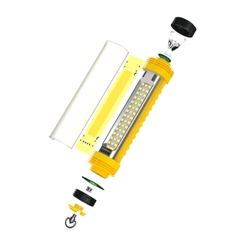 XANES X7 XPG+COB Magnetas Darbą Lempos Tipas-C USB Įkraunamas LED Žibintuvėlis Kempingas Palapinė Šviesos Remontas, Žibintų Pagalbos Fakelas