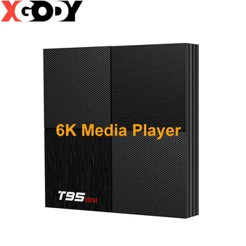 XGODY T95 MINI 6k HD TV Box H6 Quad-Core 2.4 G Wifi HDMI 2.0 Smart Media Player Android 9.0 16GB 2GB Set Top Box