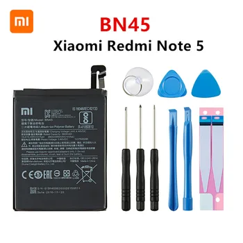 Xiao mi Originalus BN45 4000mAh Bateriją Xiaomi Redmi 5 Pastaba Note5 BN45 Aukštos Kokybės Telefoną Pakeisti Baterijas +Įrankiai