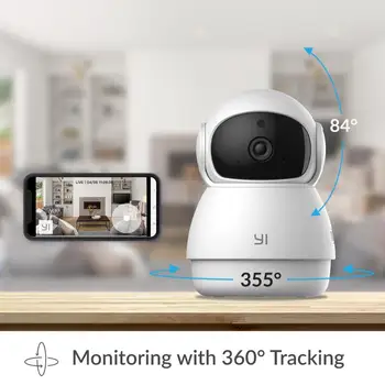 YI Dome Guard Kamera 1080P WIFI Namų IP Kamera su AI Funkcijas Saugumo Stebėjimo Sistema.