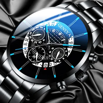 ŽENEVOS Prabangių Laikrodžių Vyrams iš Nerūdijančio Plieno Laikrodžius Relogio Masculino Atsitiktinis Žiūrėti Žmogui Laikrodis Kalendorius Laikrodžiai reloj hombre