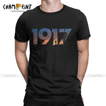 1917 Filmas pirmojo pasaulinio karo Karo Filmas, T Marškinėliai Vyrams Grynos Medvilnės Kūrybos T-Shirt O Kaklo Tees trumpomis Rankovėmis Viršūnės Vasarą