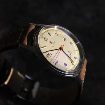 1963 Žiūrėti 40mm Dial Akrilo Pusrutulio Retro Pilotas Aviacijos Chronograph Watches Mechaninė Automatinė Karinės Klasikinis Žiūrėti