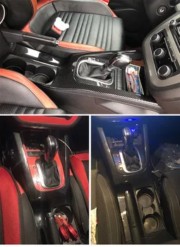 1pc anglies pluošto ABS medžiagos įrankių skydelis ir Geriamojo stiklo apdaila padengti 2006-2016 Volkswagen VW JETTA GOLG5 MK5 ESO