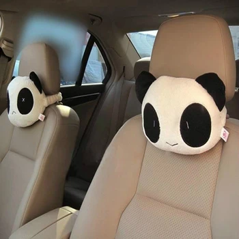 1pc Mielas Animacinių filmų Panda Automobilių Kaklo Poilsio Pagalvėlės, Pagalvėlės Pagalvę, Mat Kaklo Poilsio Pagalvėlės Kawaii Pagalvė