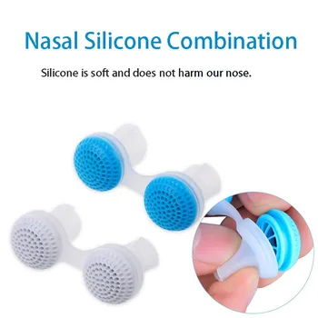 2 Dydis Anti Ronflement Sustabdyti Knarkimas Nosies silikono Stabdžių Snore Pagalbos Miego Įrašą Nosies Kvėpavimo Aparatai Kelionės Gero Miego