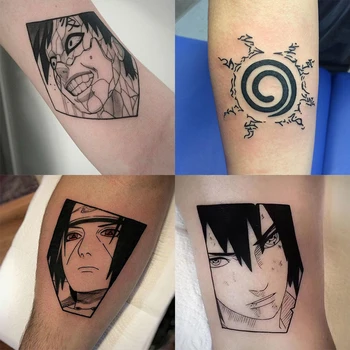 20 Lapų Naruto Tatuiruotė Lipdukai Anime Stiliaus Laikina Tatuiruotė Lipdukai Vandeniui Netikrą Tatuiruotės