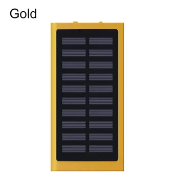20000mAh Nešiojamų Išorės Baterija Saulės energija Banko 2.1 Greitas Telefonas, Įkroviklis, du kartus USB Išėjimas Poverbank Už Xiaomi 