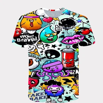 2020 metų Vasaros Naują Vaikai Harajuku Klasikinis Žaidimas Mario bros Marškinėliai 3D Spausdinimo Animacinių filmų T-shirts Aukštos Kokybės Marškinėliai Poliesteris 4~14T