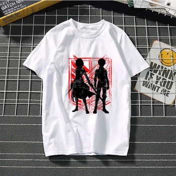 2020 Naujas Vasaros Mados T Shirts Ataka Titan Anime Moterų marškinėliai, Unisex Ullzang trumpomis Rankovėmis Viršūnes Trišakiai Plius Dydžio marškinėlius