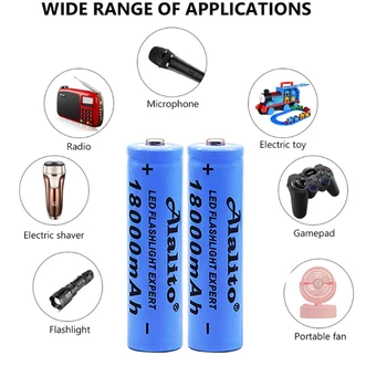 2020 naujų 1500 mah 18650 Li-Ion baterija 3.7 V įkraunamas akumuliatorius, LED blykstė blykstės arba elektroninius prietaisus, batteria