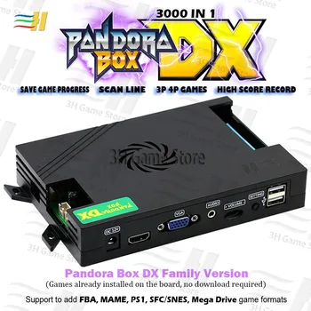 2021 Pandora Box DX 3000 1 Šeimos Žaidimas, Valdyba Gali Išsaugoti Žaidimą aukštą rezultatą įrašo galite pridėti fba mame ps1 sfc snes md žaidimas tekken 3d