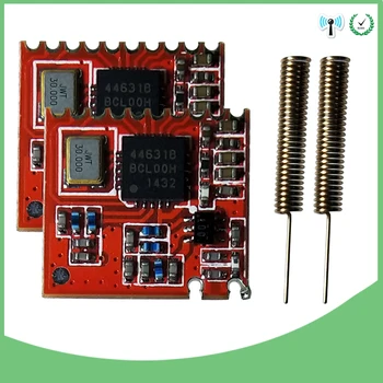 2vnt 433MHz RF modulis 4463 chip originalus tolimojo ryšio Imtuvas ir Siųstuvas SPI DI ir 2vnt 433 MHz antena