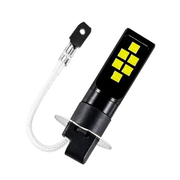 2VNT H3 H1 1200LM 3030 LED Lemputės Automobilių Priekinių rūko žibintų, Dienos Važiavimo Šviesos diodų (led žibintas automobilių