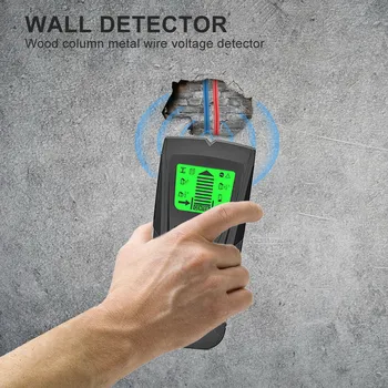 3 1. Metalo Detektorius Rasti Metalo, Medienos Smeigės AC Įtampos Live Wire Aptikti Sienų Skeneris Elektrinis laukas Finder Sienos Detektorius