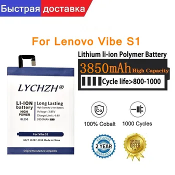 3850mAh Originalus Lenovo VIBE S1 S1c50 S1a40 BL250 baterija Li-ion įmontuota mobiliojo telefono ličio polimerų baterija