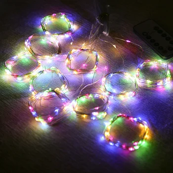 3m LED Pasakų Žibintai Girliandą Užuolaidų Lempos Nuotolinio Valdymo pultas USB Styginių Šviesos Girlianda Kalėdų Dekoracijas namams Kalėdų Žiburiai